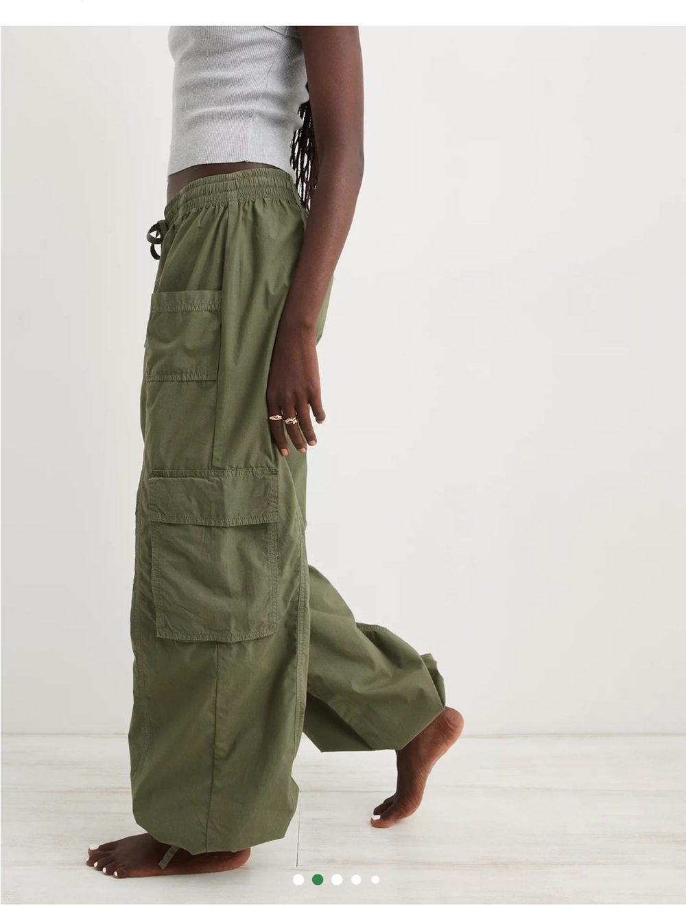 Aerie High Waisted Go-For-It Baggy Cargo Pant - Picture 7 of 9